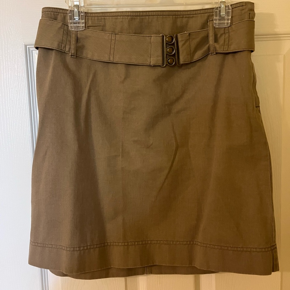 Ann Taylor Loft Belted Cargo Skirt